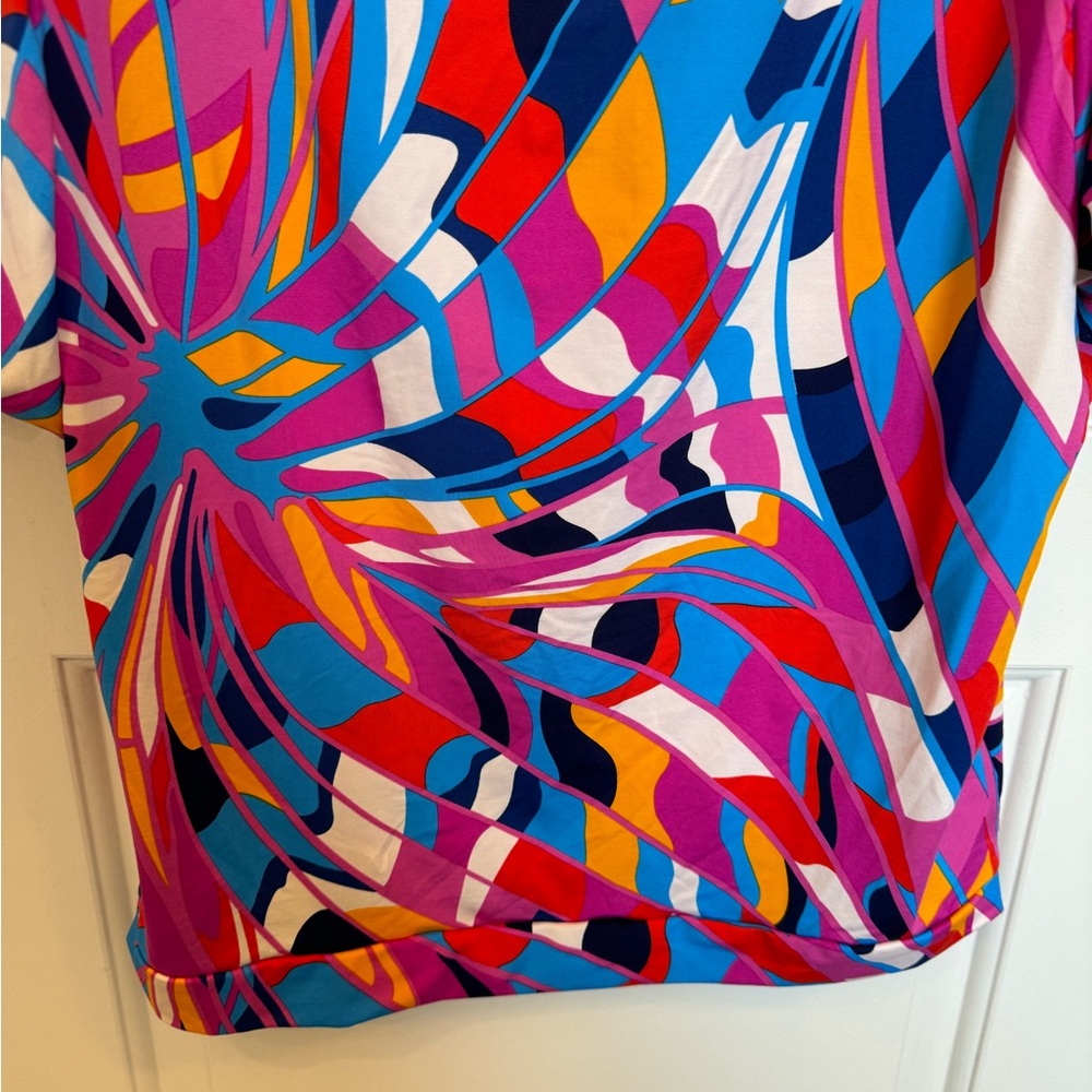 *NWT* TRINA TURK PRINTED RIO TUNIC DRESS COVERUP LARGE - Picture 7 of 8